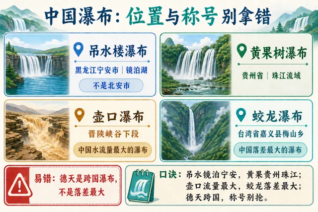 中国瀑布：位置与称号辨析