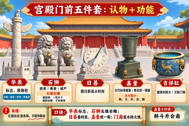 宫殿门前五件套：认物与功能