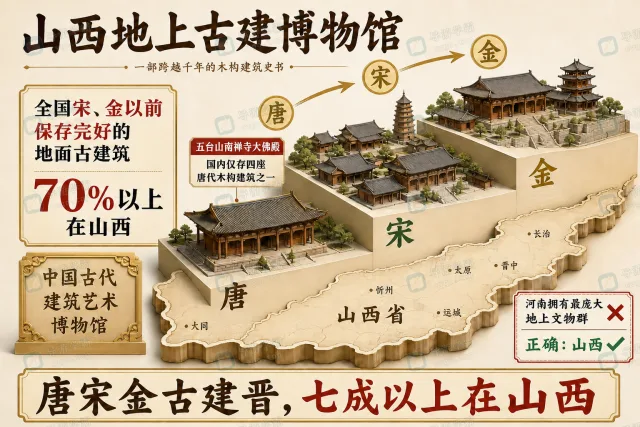 山西地上古建博物馆：70%以上—南禅寺唐构